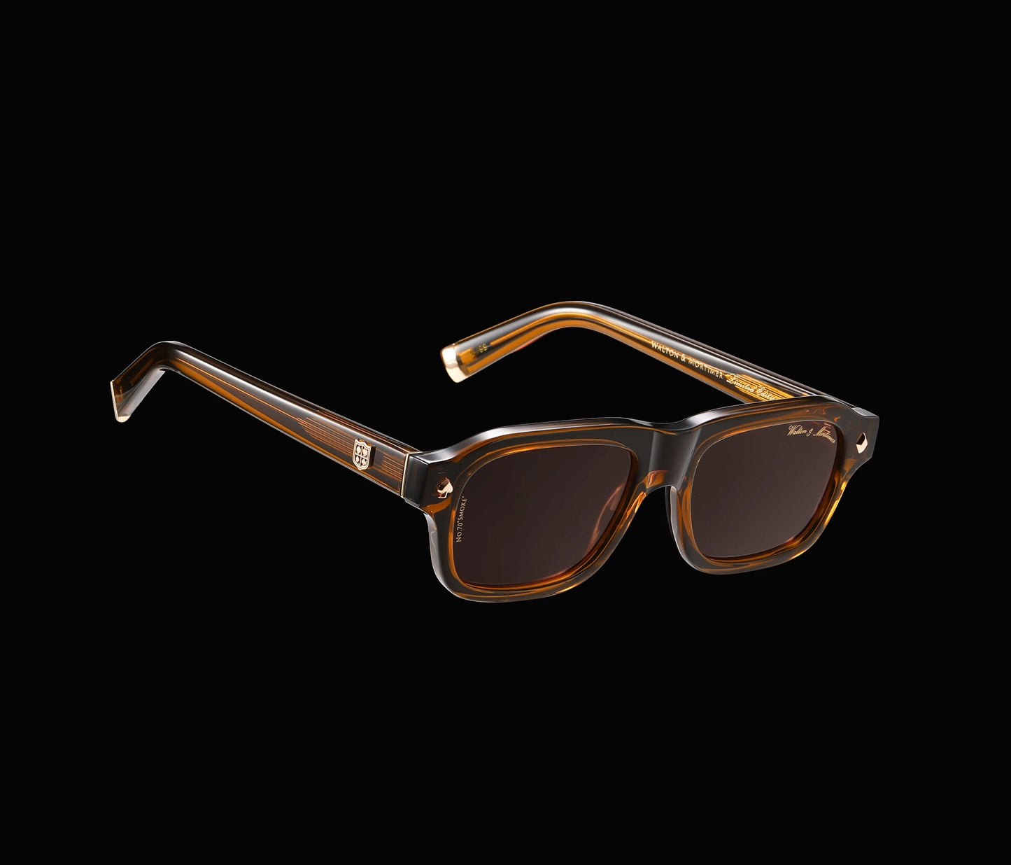 Walton & Mortimer No.70 “Smoke” – Amber Brown Limited Edition Sunglasses