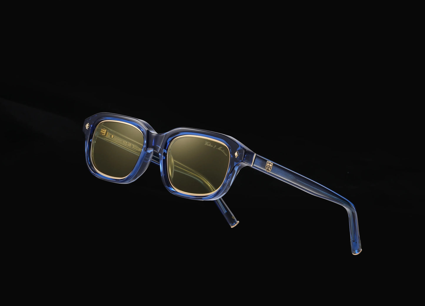 No.28 "Bulletproof" Limited Edition Sunglasses - Deep Sea Blue Color