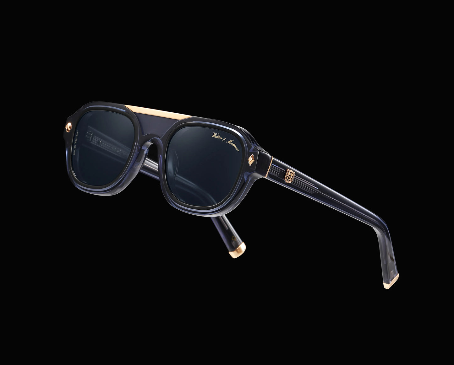 No. 45 "Micro" Limited Edition Sunglasses - Indigo Blue Color
