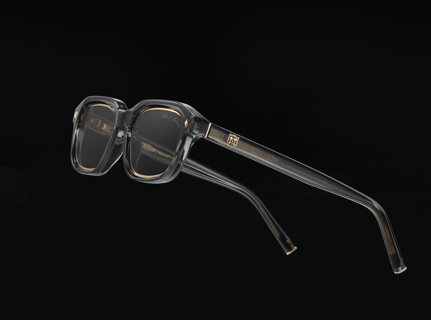 No.28 "Bulletproof" Limited Edition Sunglasses - Moon Gray Color