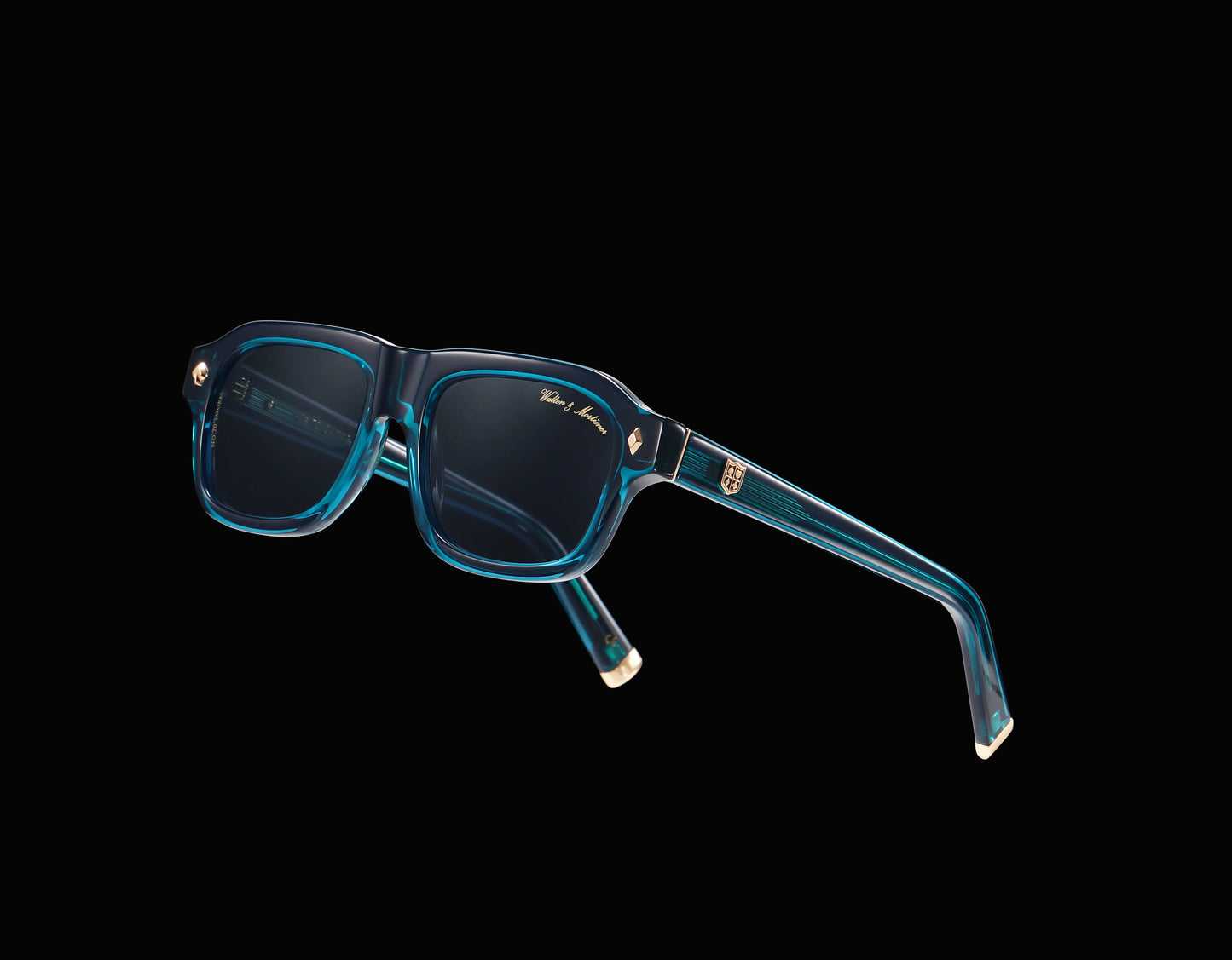 Walton & Mortimer No.70 “Smoke” – Aqua Blue Limited Edition Sunglasses