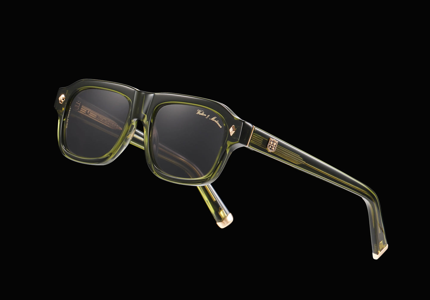 Walton & Mortimer No.70 “Smoke” – Sage Green Limited Edition Sunglasses