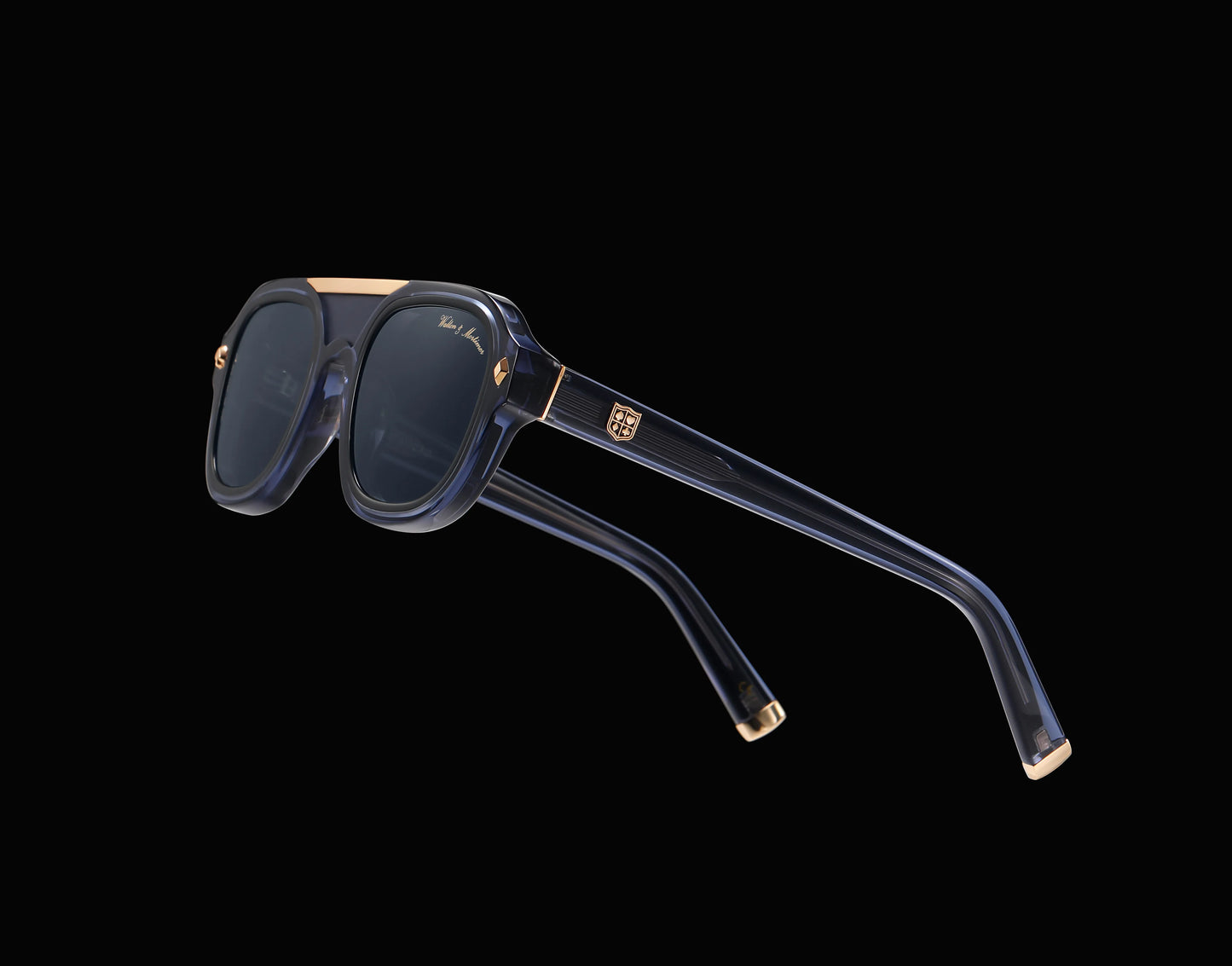 No. 45 "Micro" Limited Edition Sunglasses - Indigo Blue Color