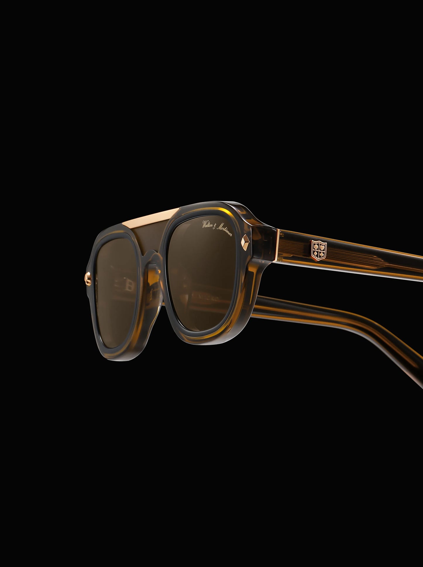No. 45 "Micro" Limited Edition Sunglasses - Amber Brown Color