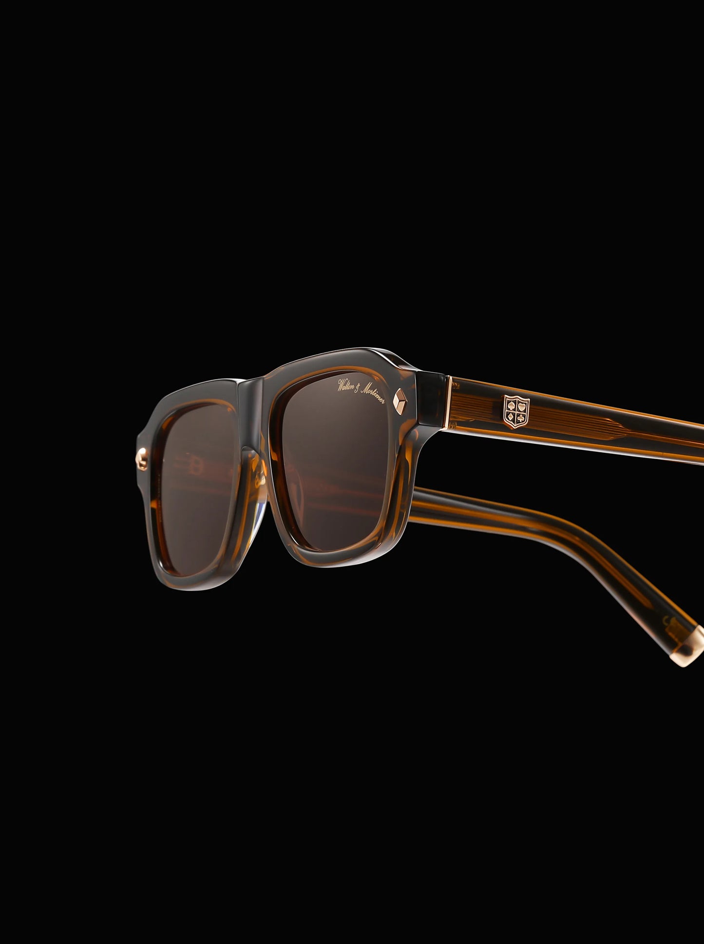 Walton & Mortimer No.70 “Smoke” – Amber Brown Limited Edition Sunglasses