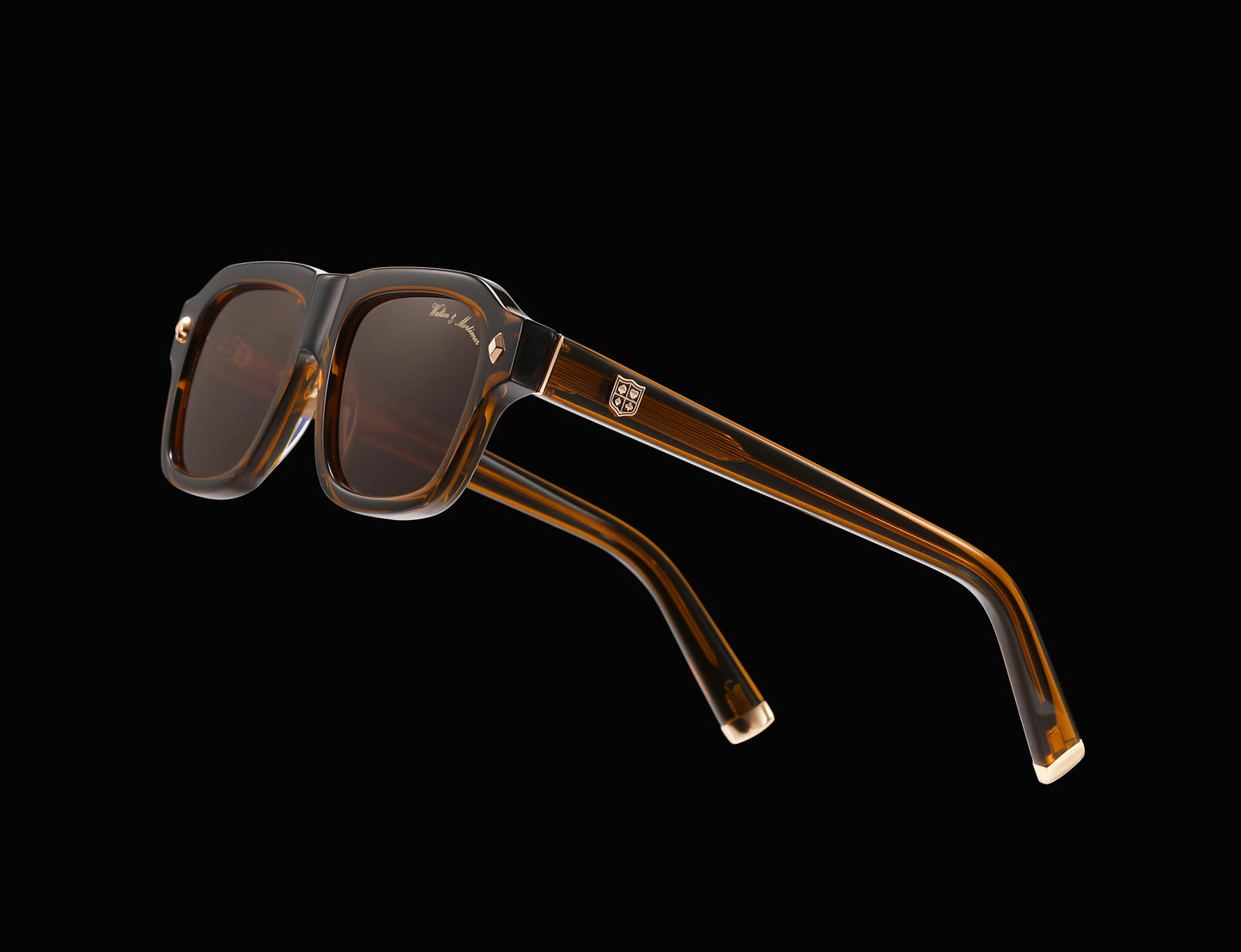 Walton & Mortimer No.70 “Smoke” – Amber Brown Limited Edition Sunglasses