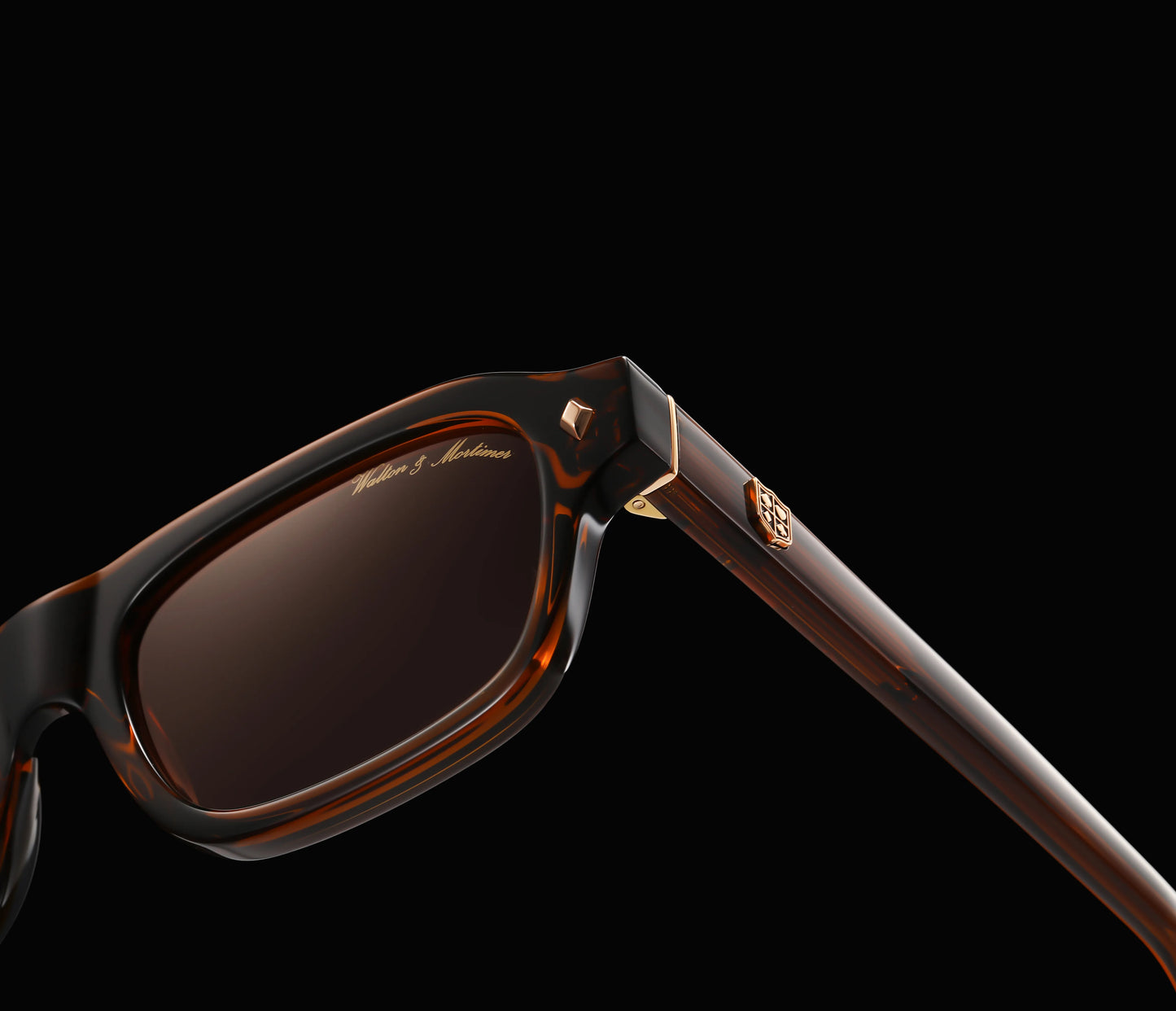 Walton & Mortimer No.70 “Smoke” – Amber Brown Limited Edition Sunglasses