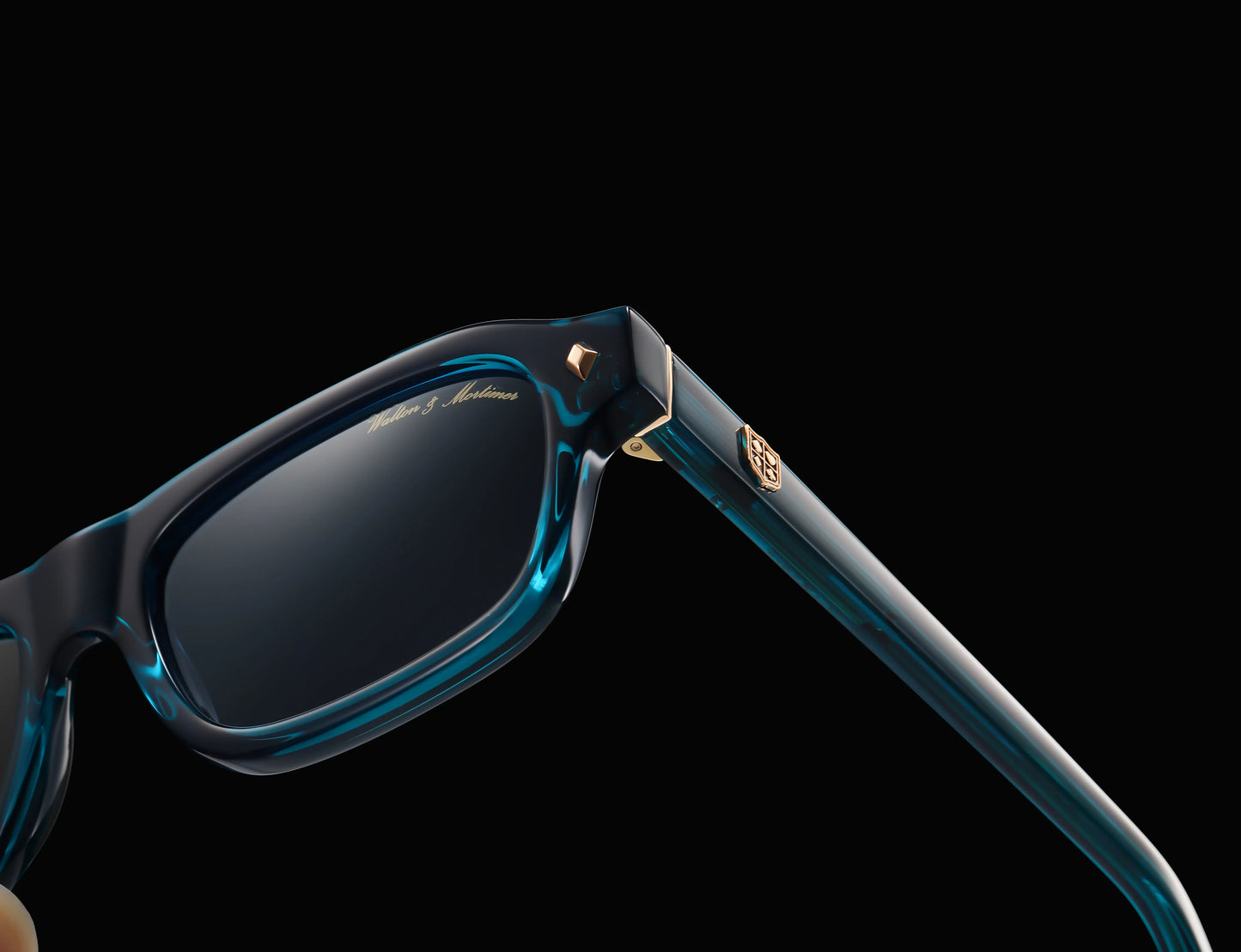 Walton & Mortimer No.70 “Smoke” – Aqua Blue Limited Edition Sunglasses