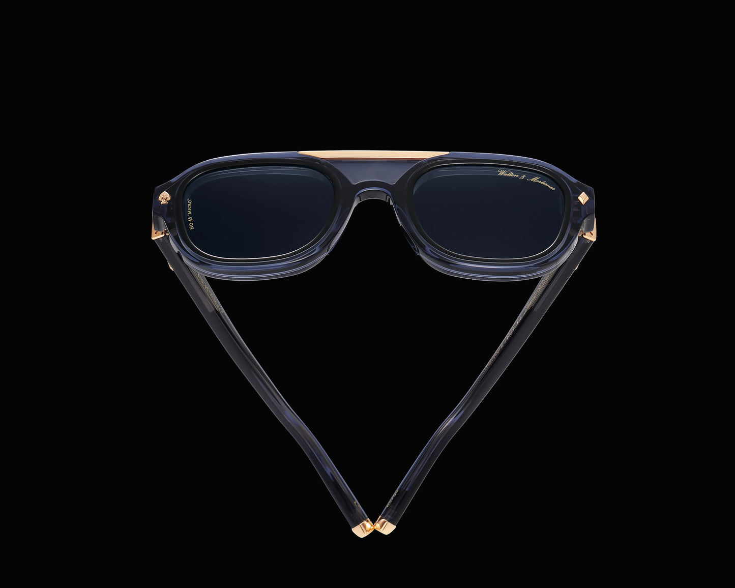 No. 45 "Micro" Limited Edition Sunglasses - Indigo Blue Color