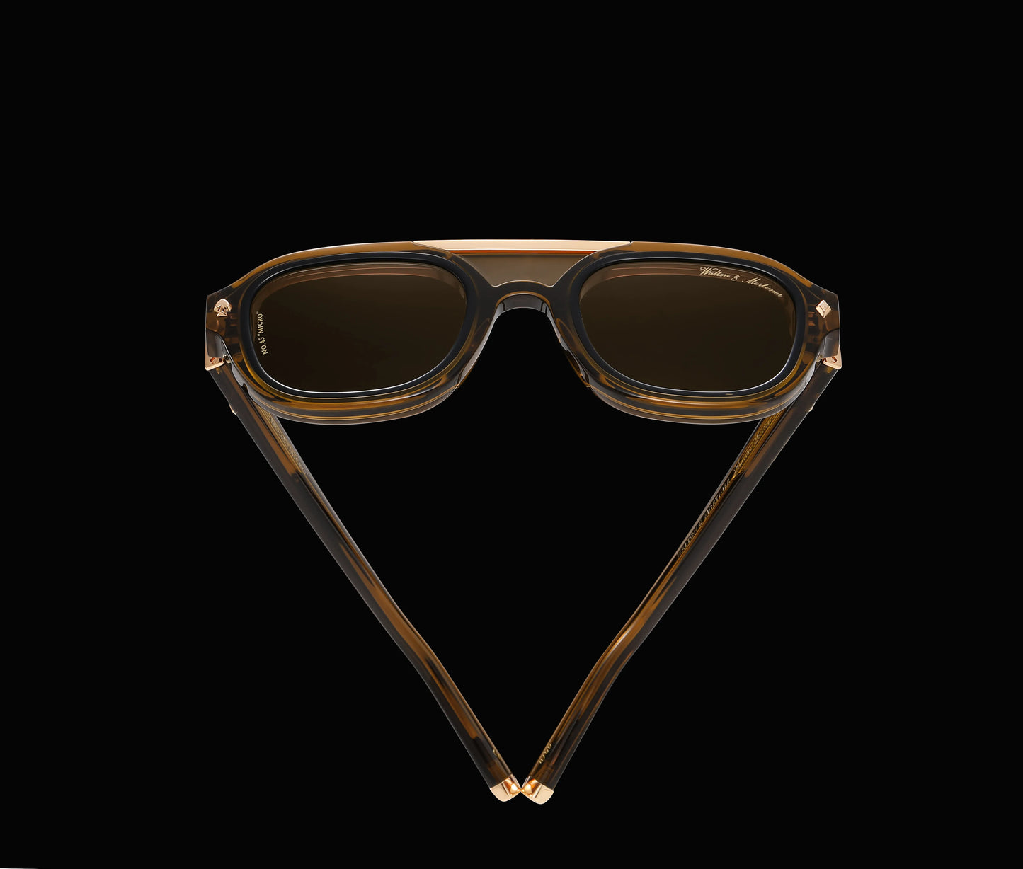 No. 45 "Micro" Limited Edition Sunglasses - Amber Brown Color