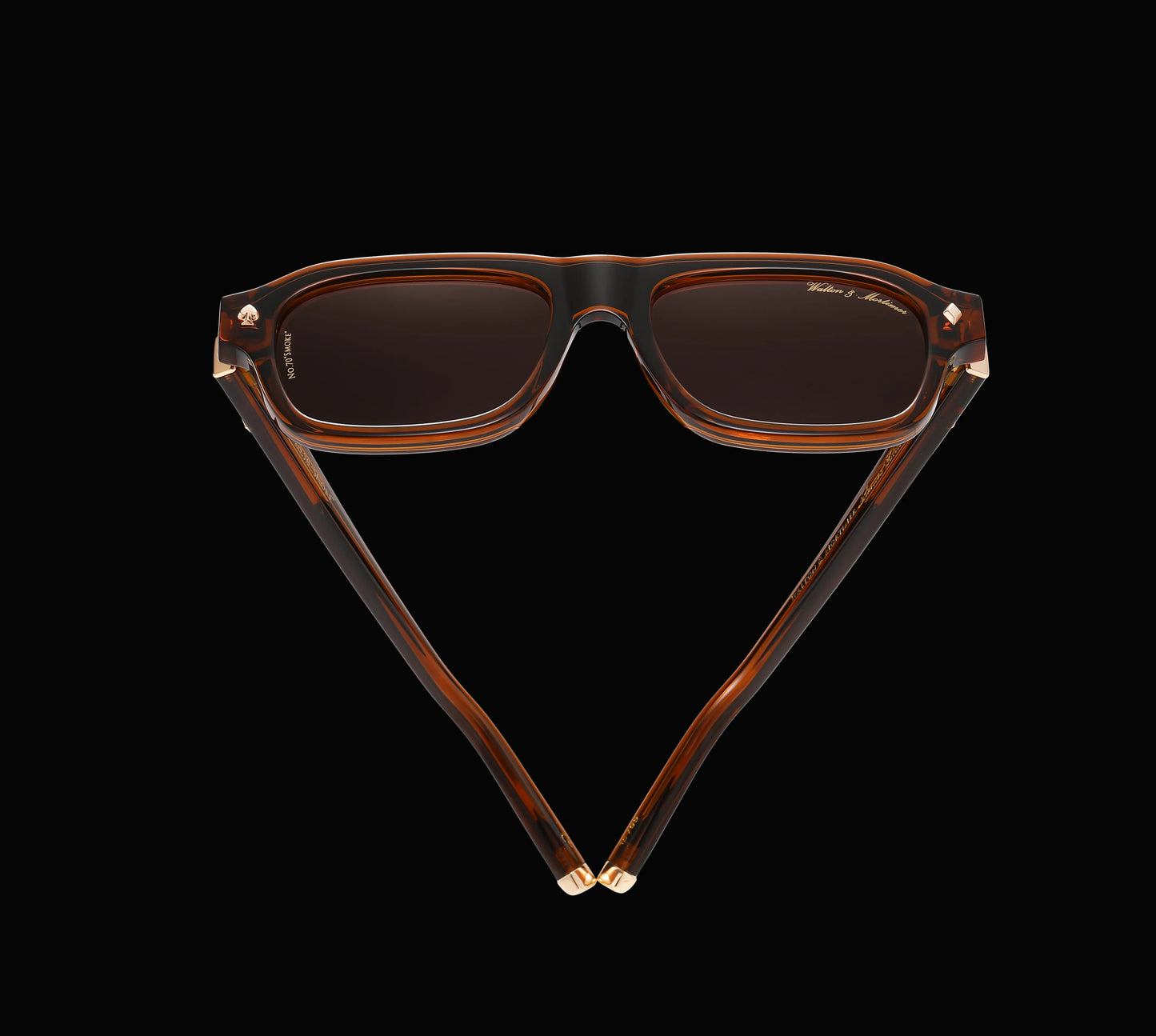 Walton & Mortimer No.70 “Smoke” – Amber Brown Limited Edition Sunglasses