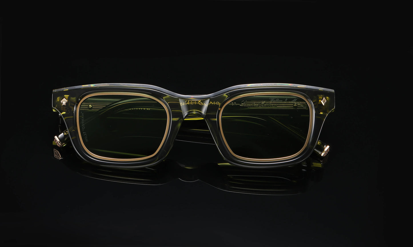 No.27 "Gotham" Limited Edition Sunglasses - Bosco Green Color