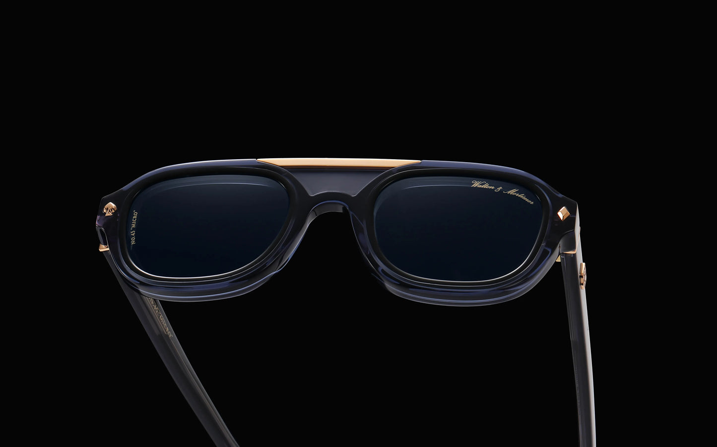 No. 45 "Micro" Limited Edition Sunglasses - Indigo Blue Color