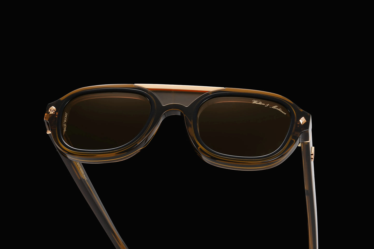 No. 45 "Micro" Limited Edition Sunglasses - Amber Brown Color