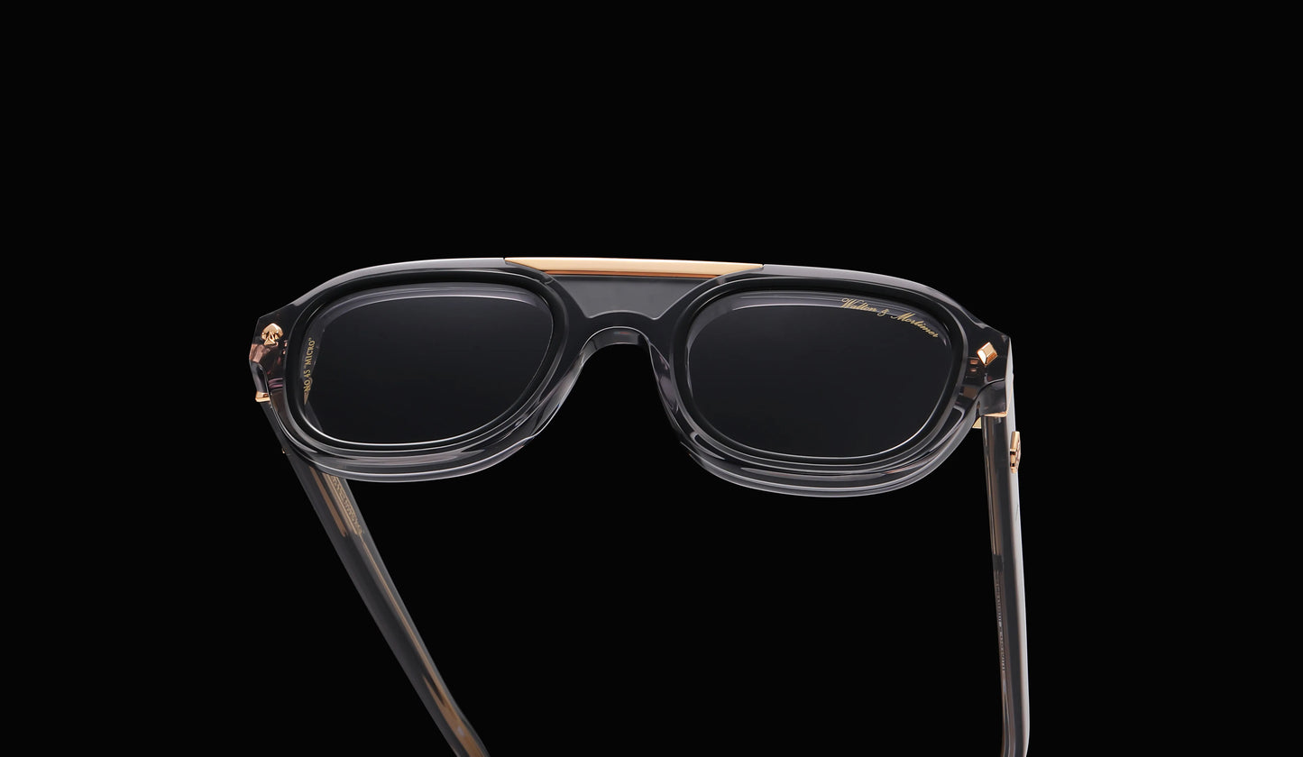 No. 45 "Micro" Limited Edition Sunglasses – Ghost Grey Color