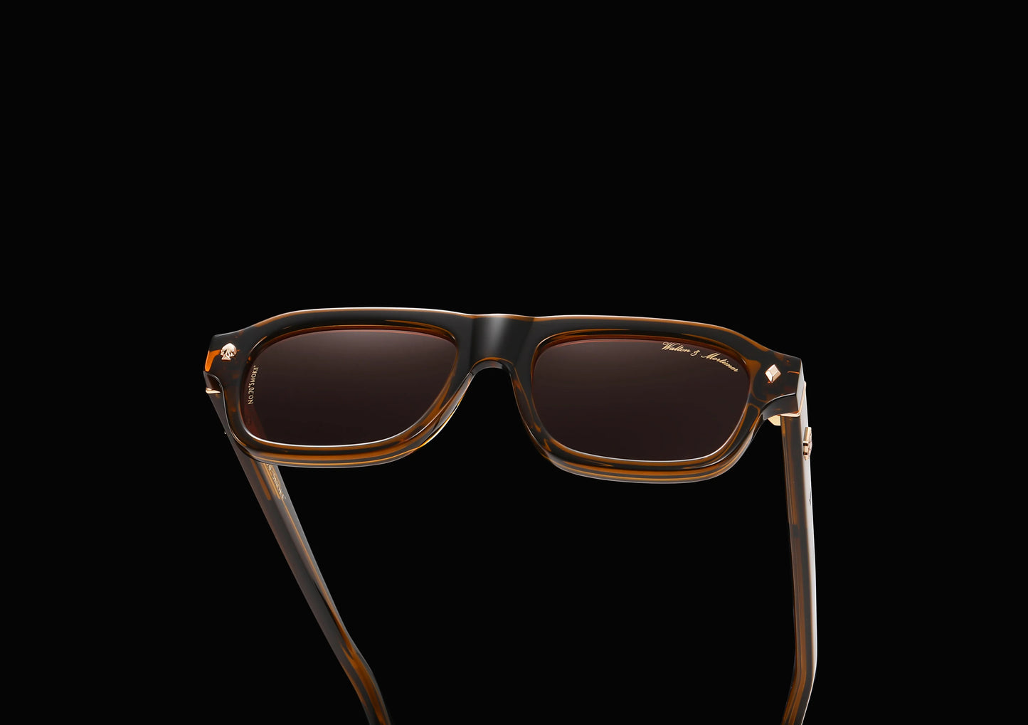 Walton & Mortimer No.70 “Smoke” – Amber Brown Limited Edition Sunglasses