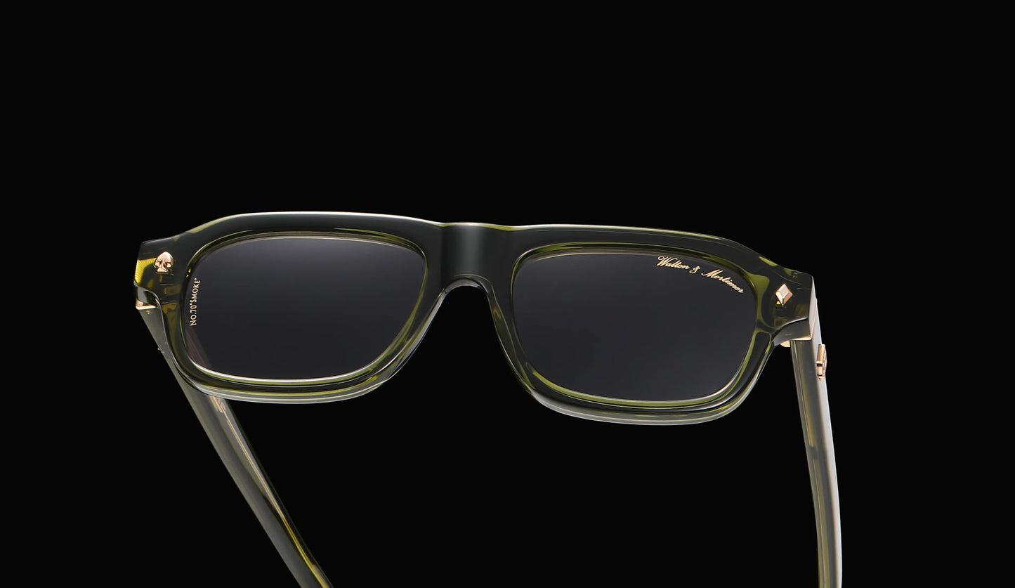 Walton & Mortimer No.70 “Smoke” – Sage Green Limited Edition Sunglasses