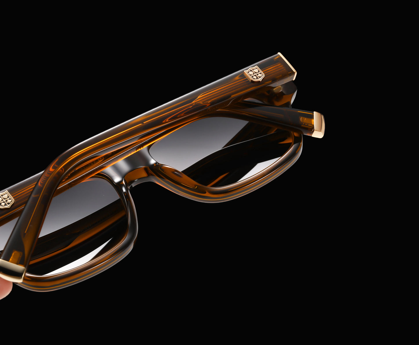 Walton & Mortimer No.70 “Smoke” – Amber Brown Limited Edition Sunglasses