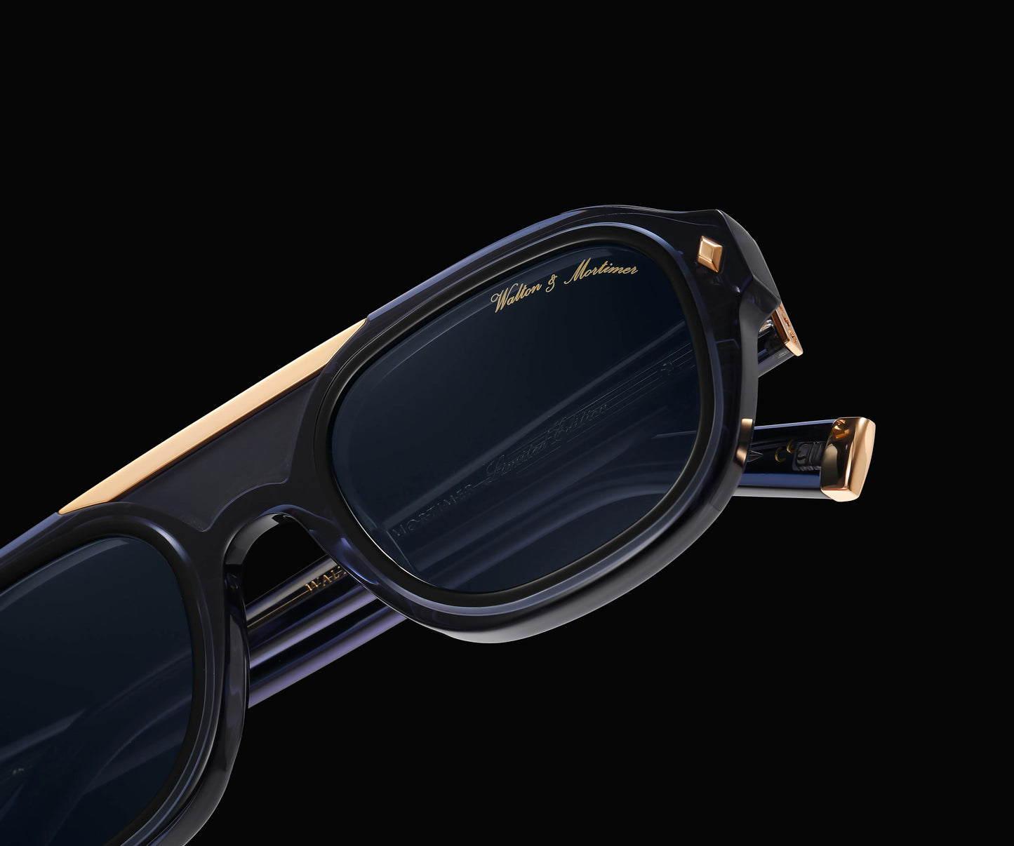 No. 45 "Micro" Limited Edition Sunglasses - Indigo Blue Color