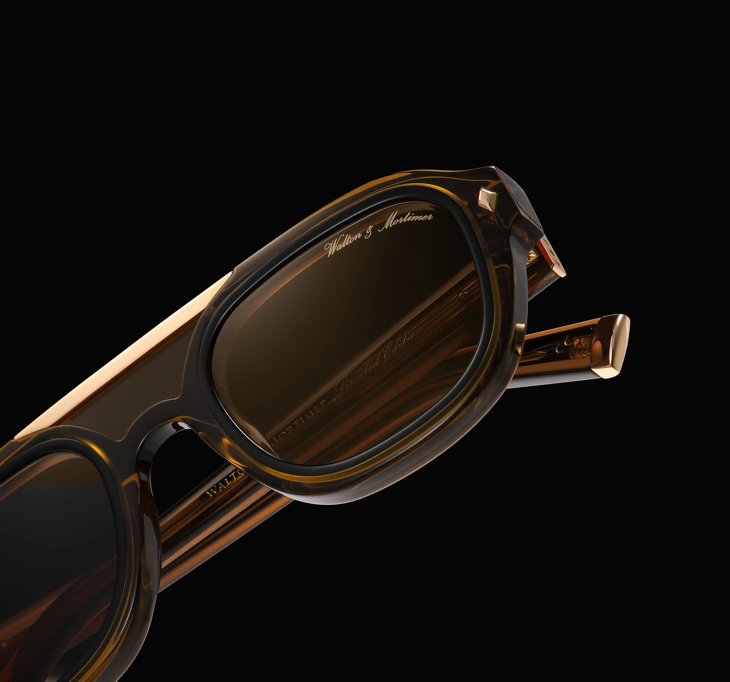 No. 45 "Micro" Limited Edition Sunglasses - Amber Brown Color