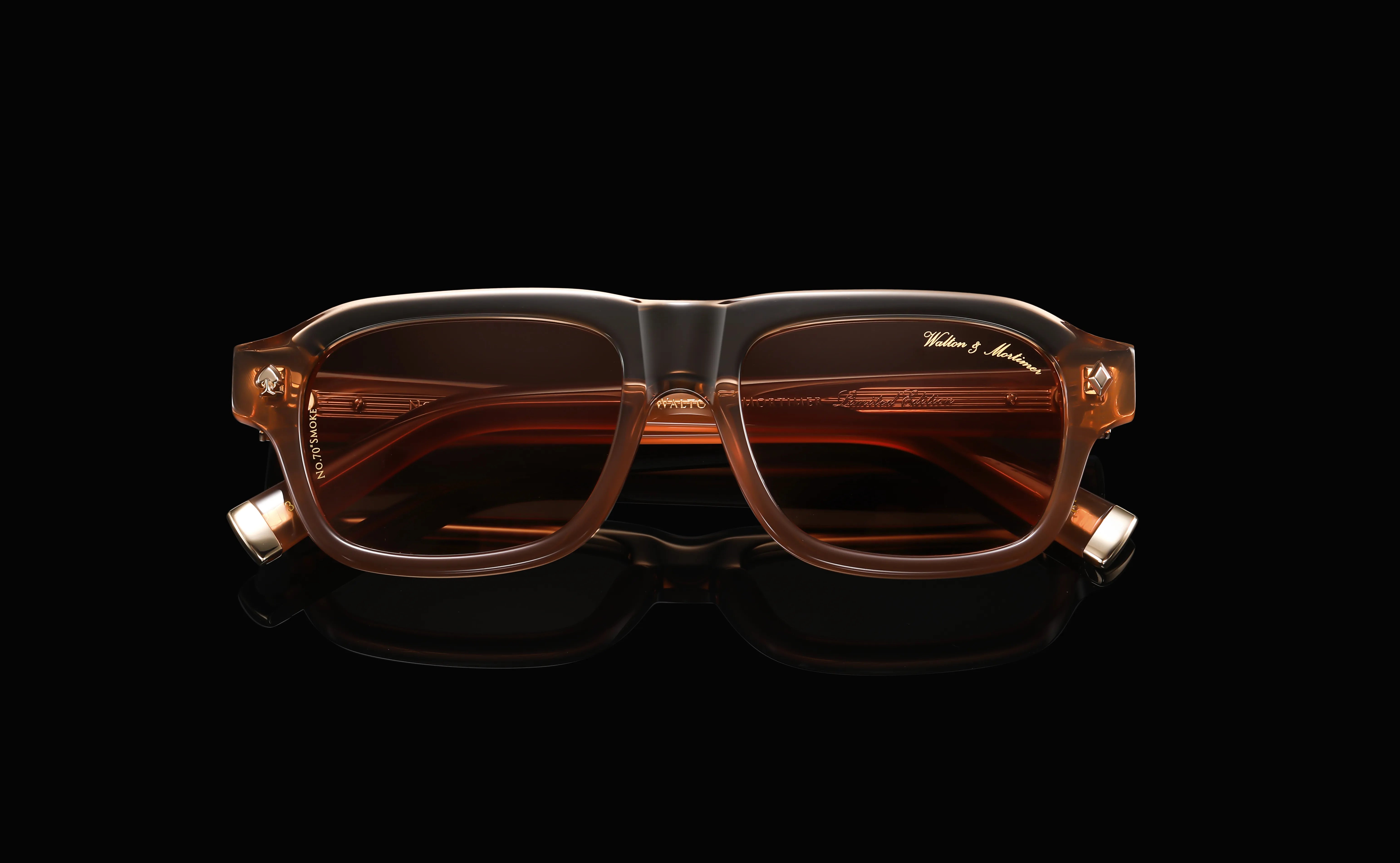 Walton & Mortimer No.70 “Smoke” – Onyx Ombre Limited Edition Sunglasses