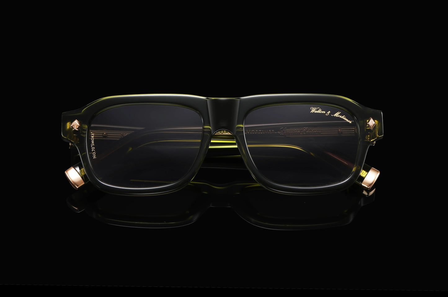 Walton & Mortimer No.70 “Smoke” – Sage Green Limited Edition Sunglasses