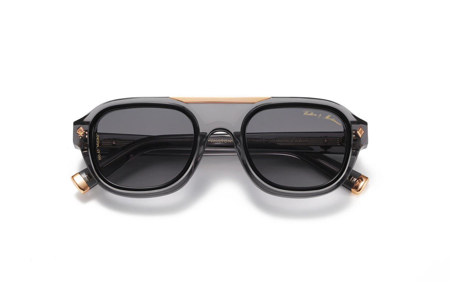No. 45 "Micro" Limited Edition Sunglasses – Ghost Grey Color
