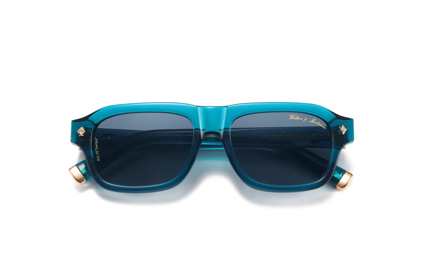Walton & Mortimer No.70 “Smoke” – Aqua Blue Limited Edition Sunglasses