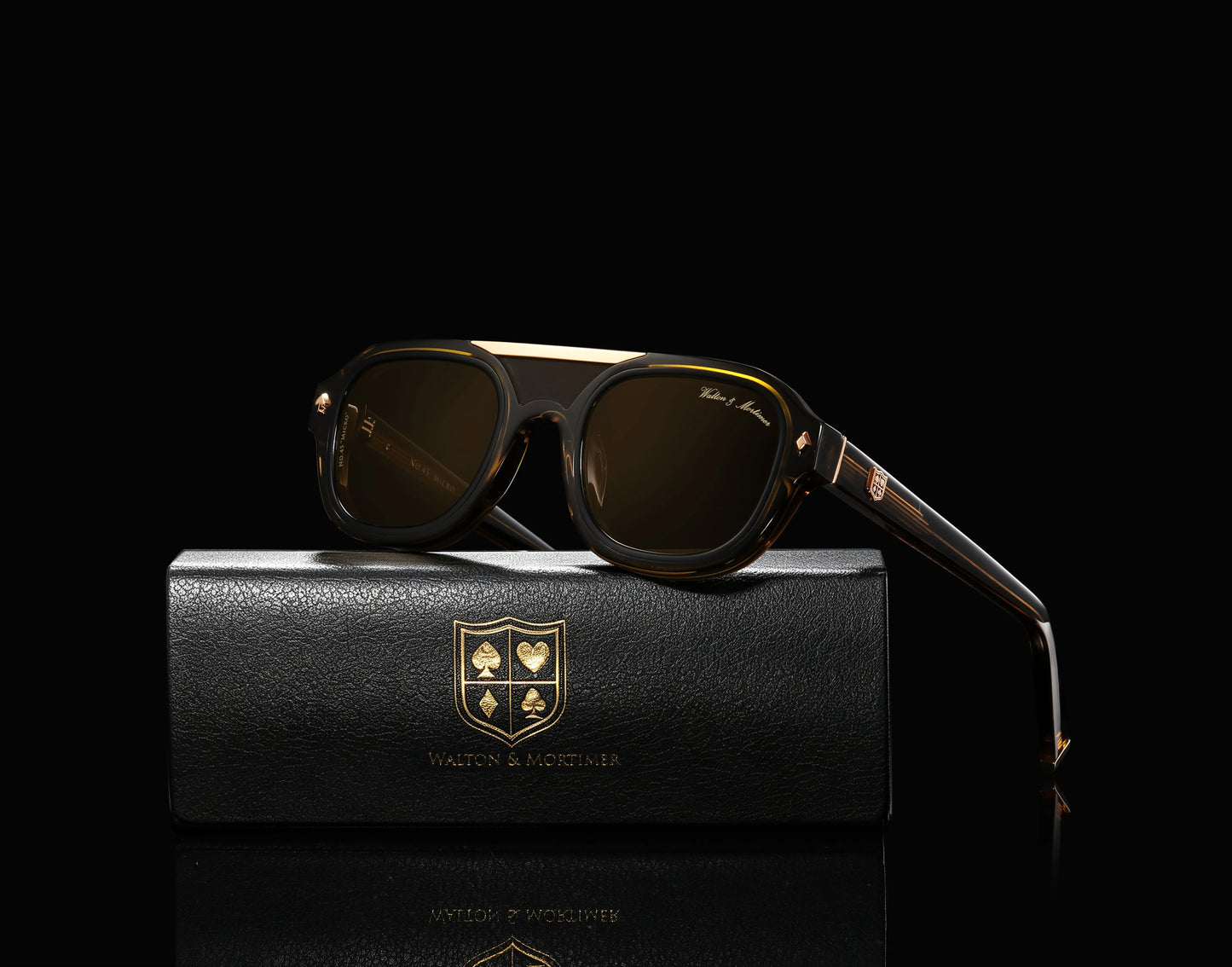 No. 45 "Micro" Limited Edition Sunglasses - Amber Brown Color