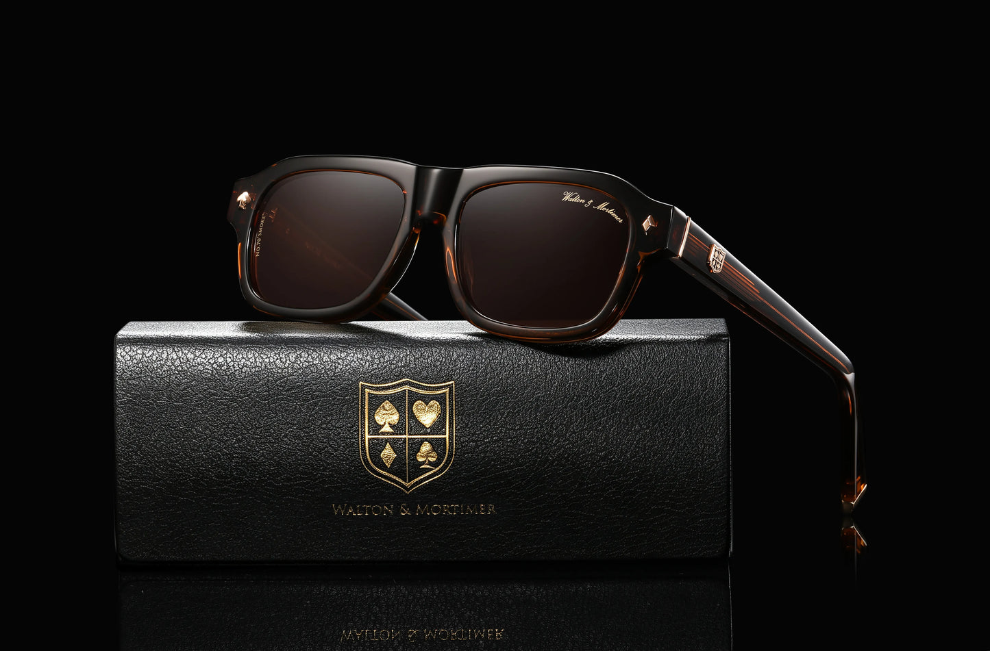 Walton & Mortimer No.70 “Smoke” – Amber Brown Limited Edition Sunglasses