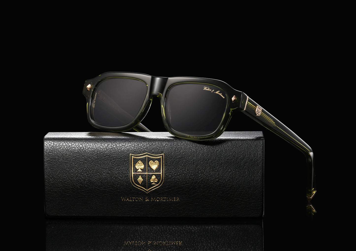 Walton & Mortimer No.70 “Smoke” – Sage Green Limited Edition Sunglasses