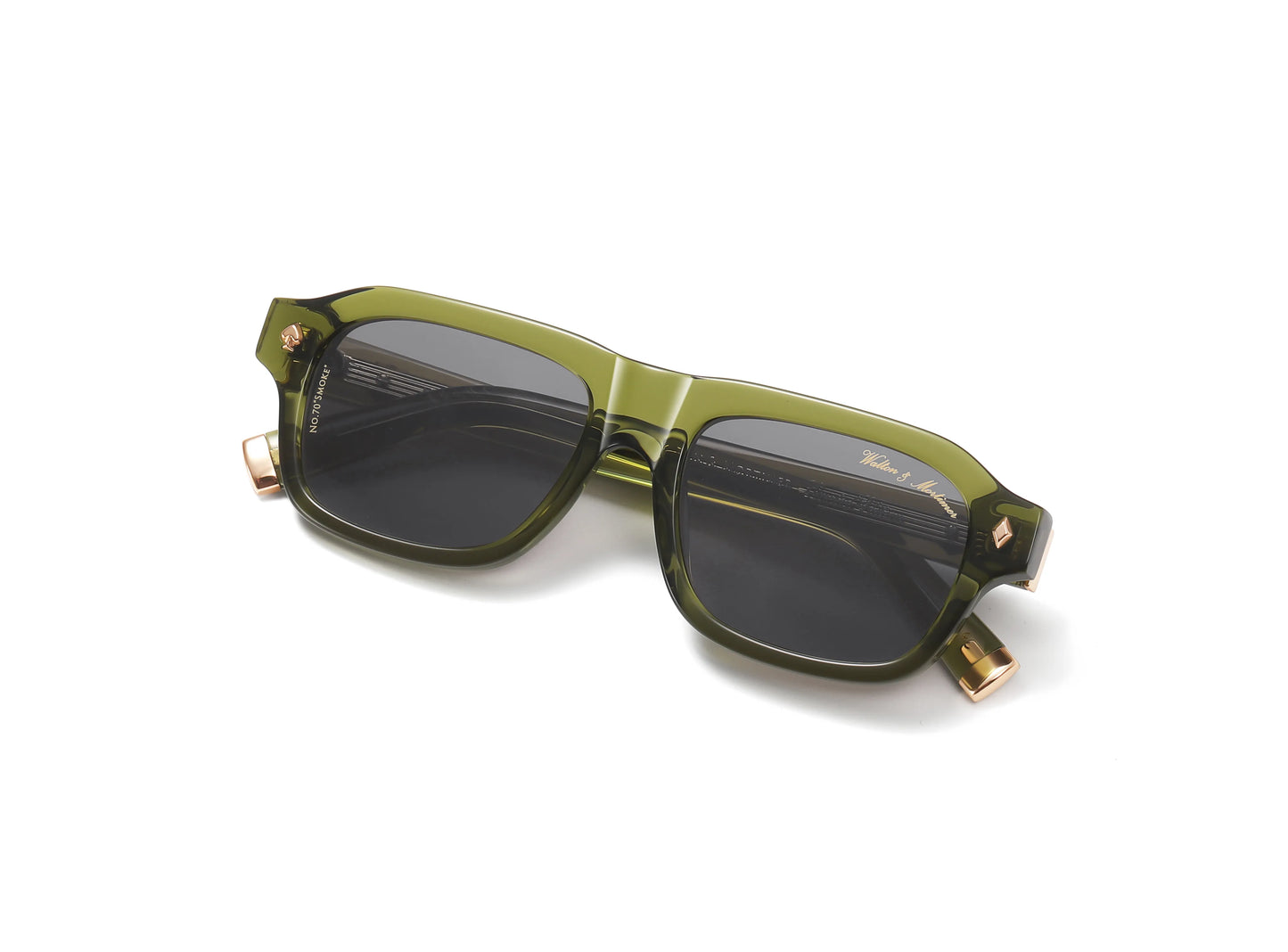 Walton & Mortimer No.70 “Smoke” – Sage Green Limited Edition Sunglasses