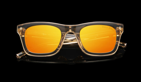 WALTON & MORTIMER® NO. 15: GAFAS DE SOL "VIOLATOR" TRANSGOLD DE EDICIÓN LIMITADA