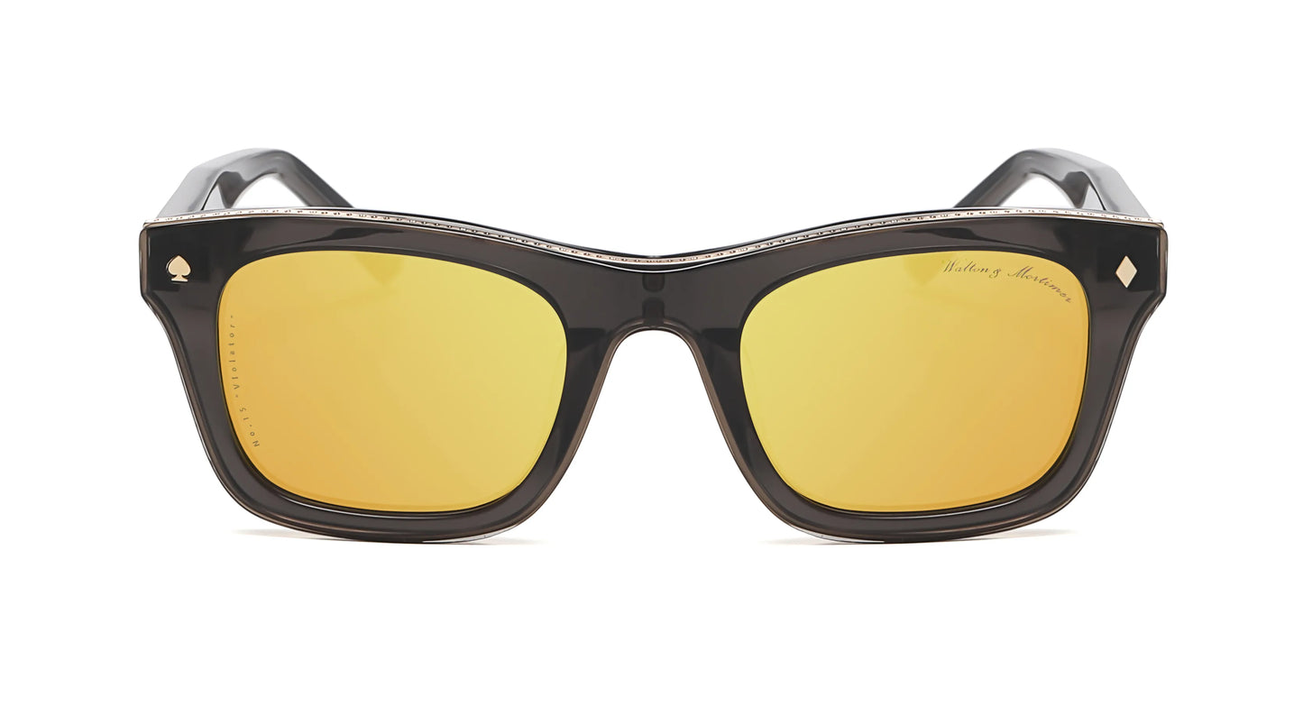 WALTON & MORTIMER® NO. 15: "VIOLATOR" SMOKEY BLACK LIMITED EDITION SUNGLASSES