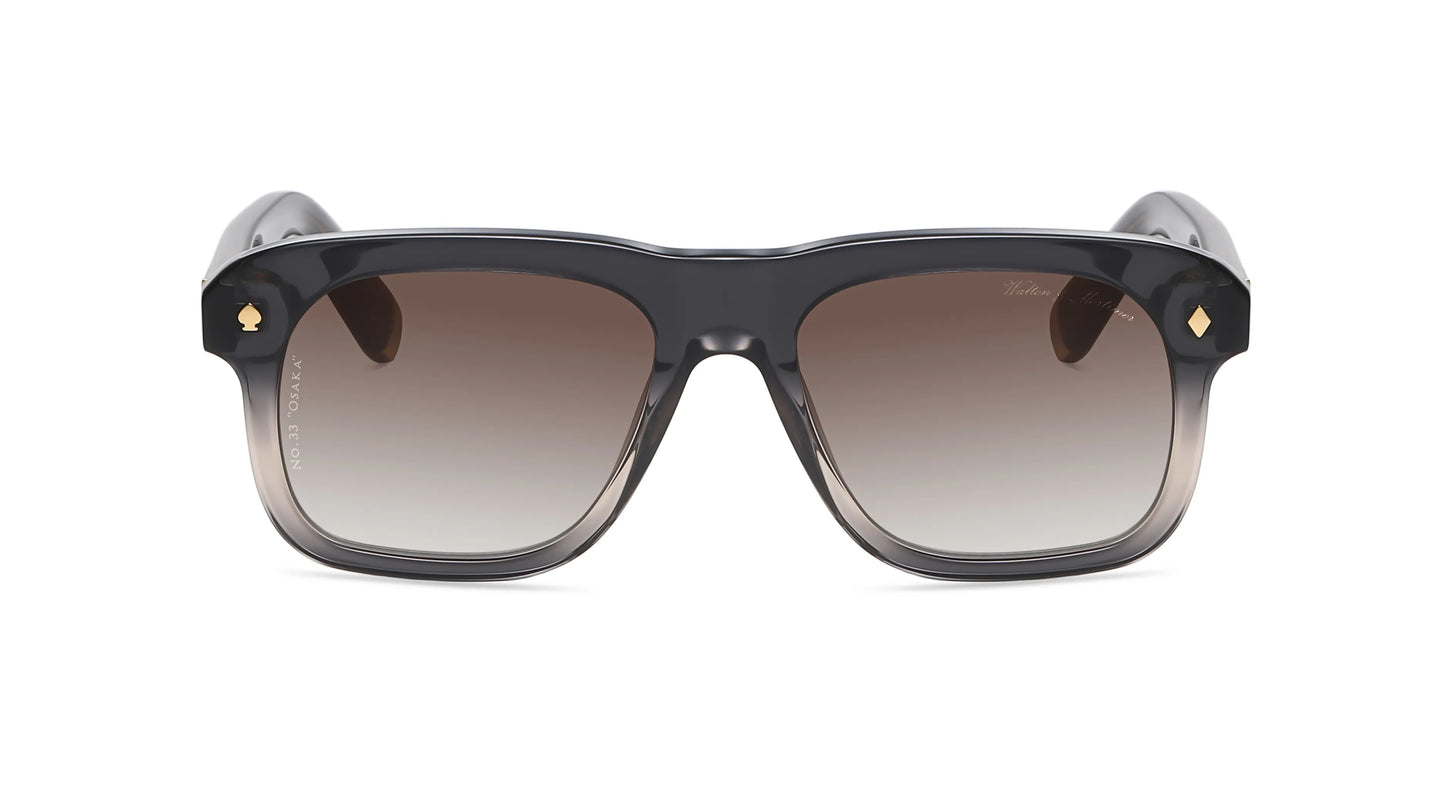 WALTON & MORTIMER® NO. 33 "Osaka" GRADIENT GREY LIMITED EDITION SOLBRILLER