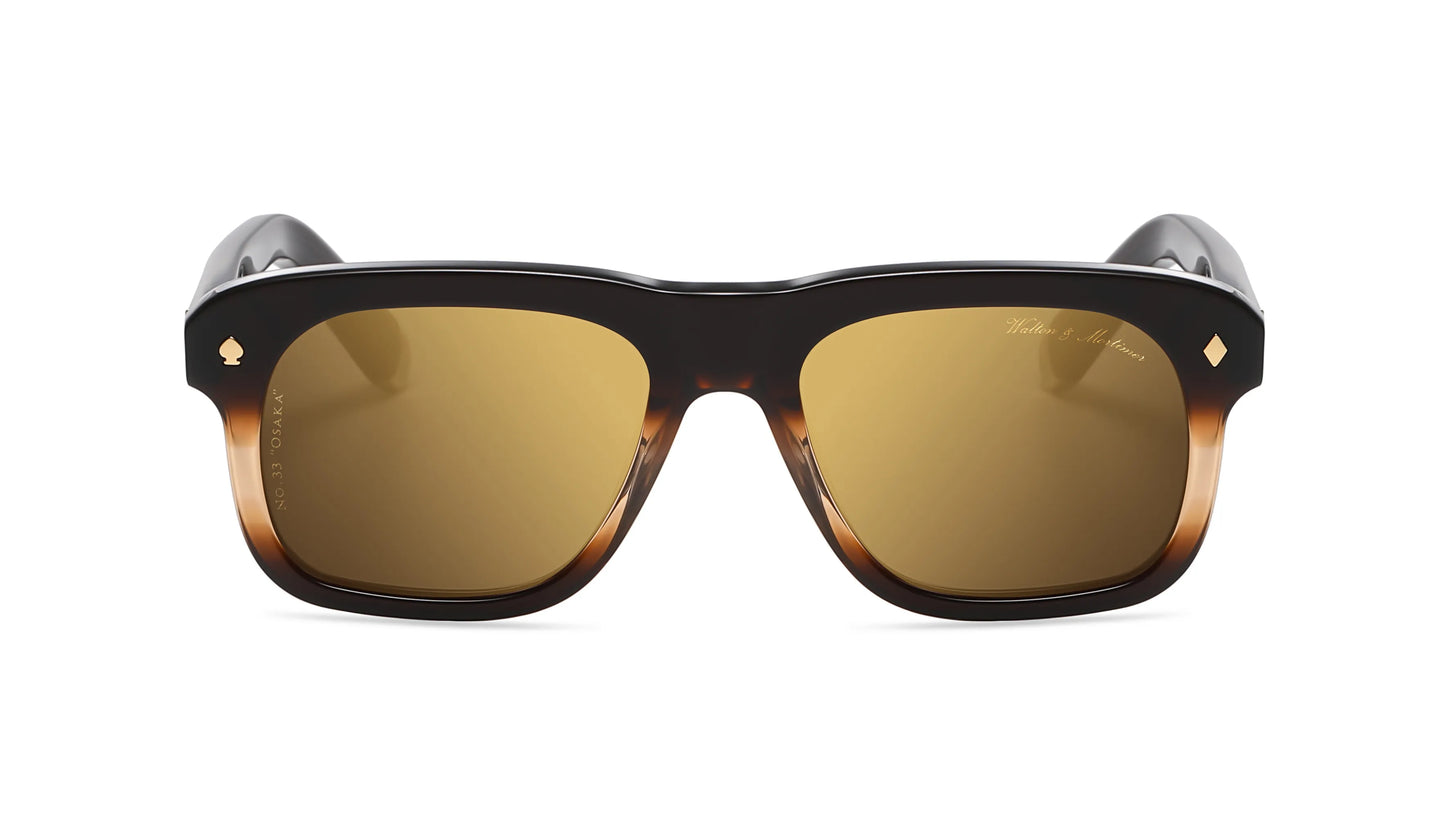 WALTON & MORTIMER® NO. 33 “Osaka” HAVANA GOLD LIMITED EDITION SUNGLASSES