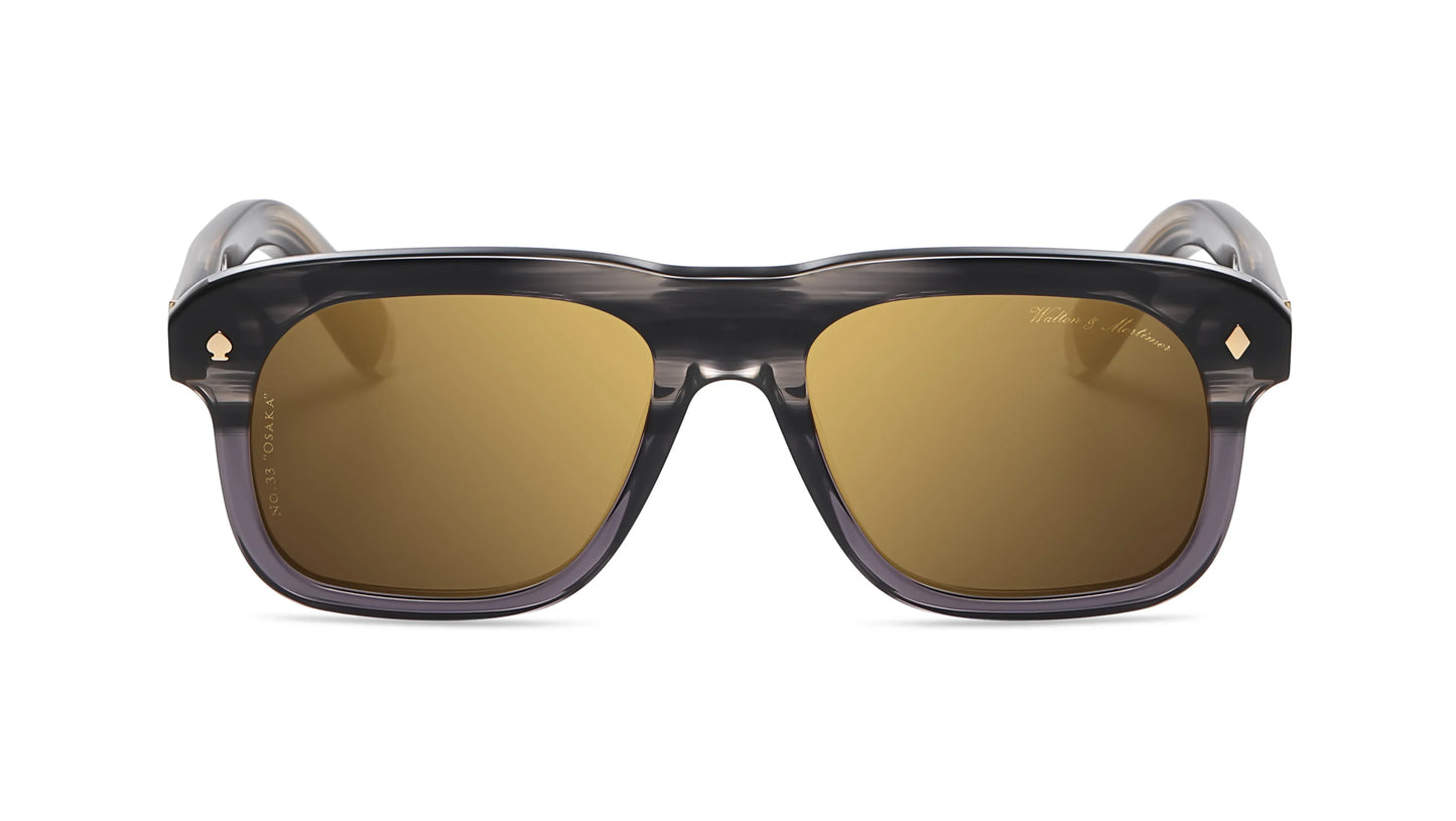 WALTON & MORTIMER® NR. 33 "Osaka" BLUE/ GREY MARBLE EDIȚIE LIMITATĂ DE OCHELARI DE SOARELĂ ediție limitată