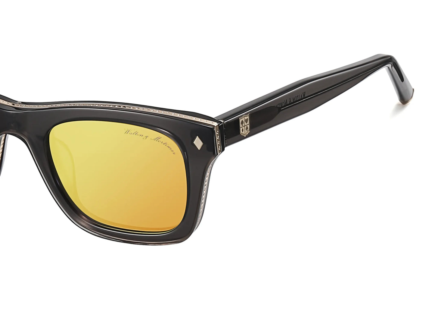 WALTON & MORTIMER® NO. 15: "VIOLATOR" SMOKEY BLACK LIMITED EDITION SUNGLASSES