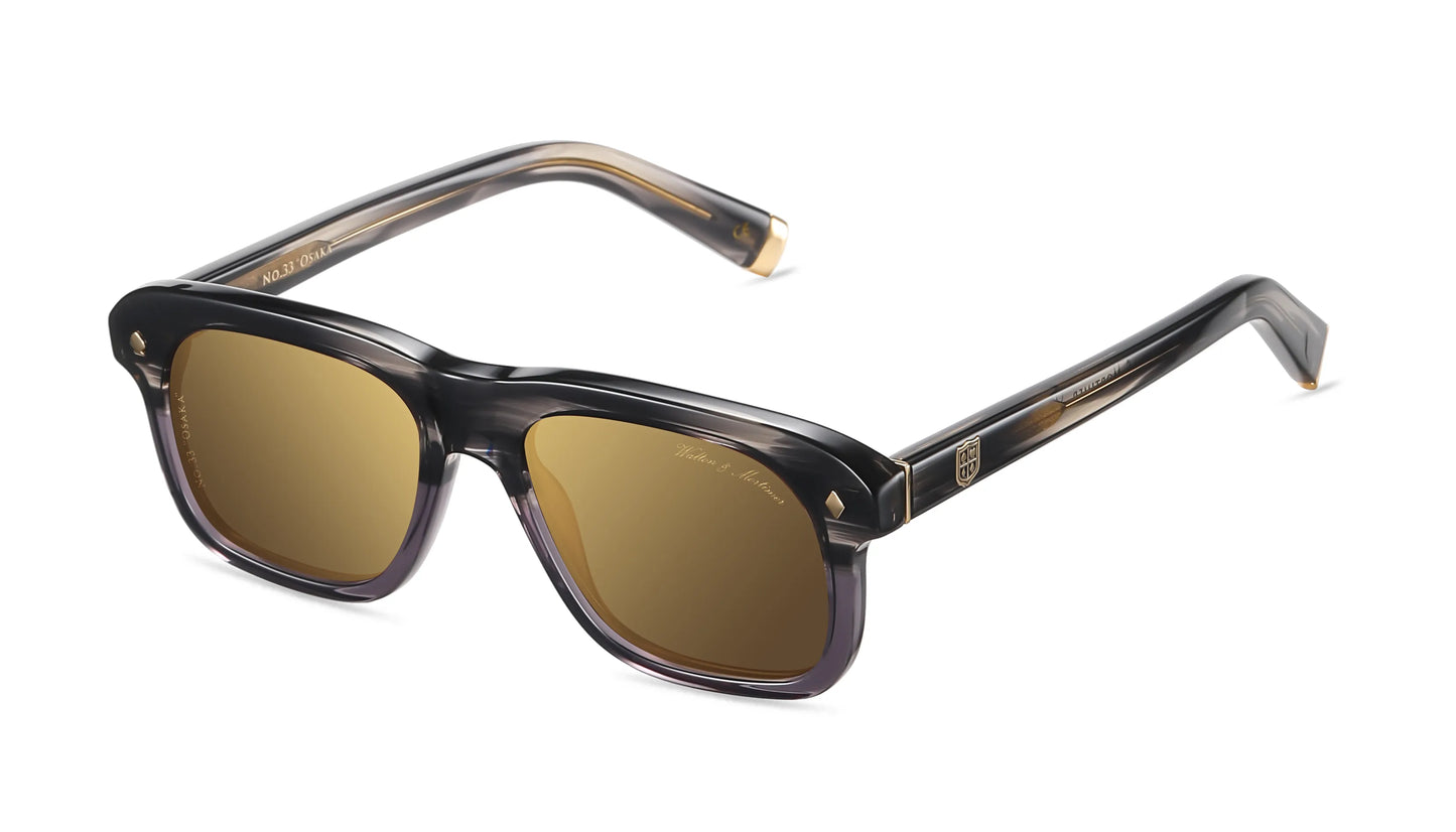 WALTON & MORTIMER® NR. 33 "Osaka" BLUE/ GREY MARBLE EDIȚIE LIMITATĂ DE OCHELARI DE SOARELĂ ediție limitată
