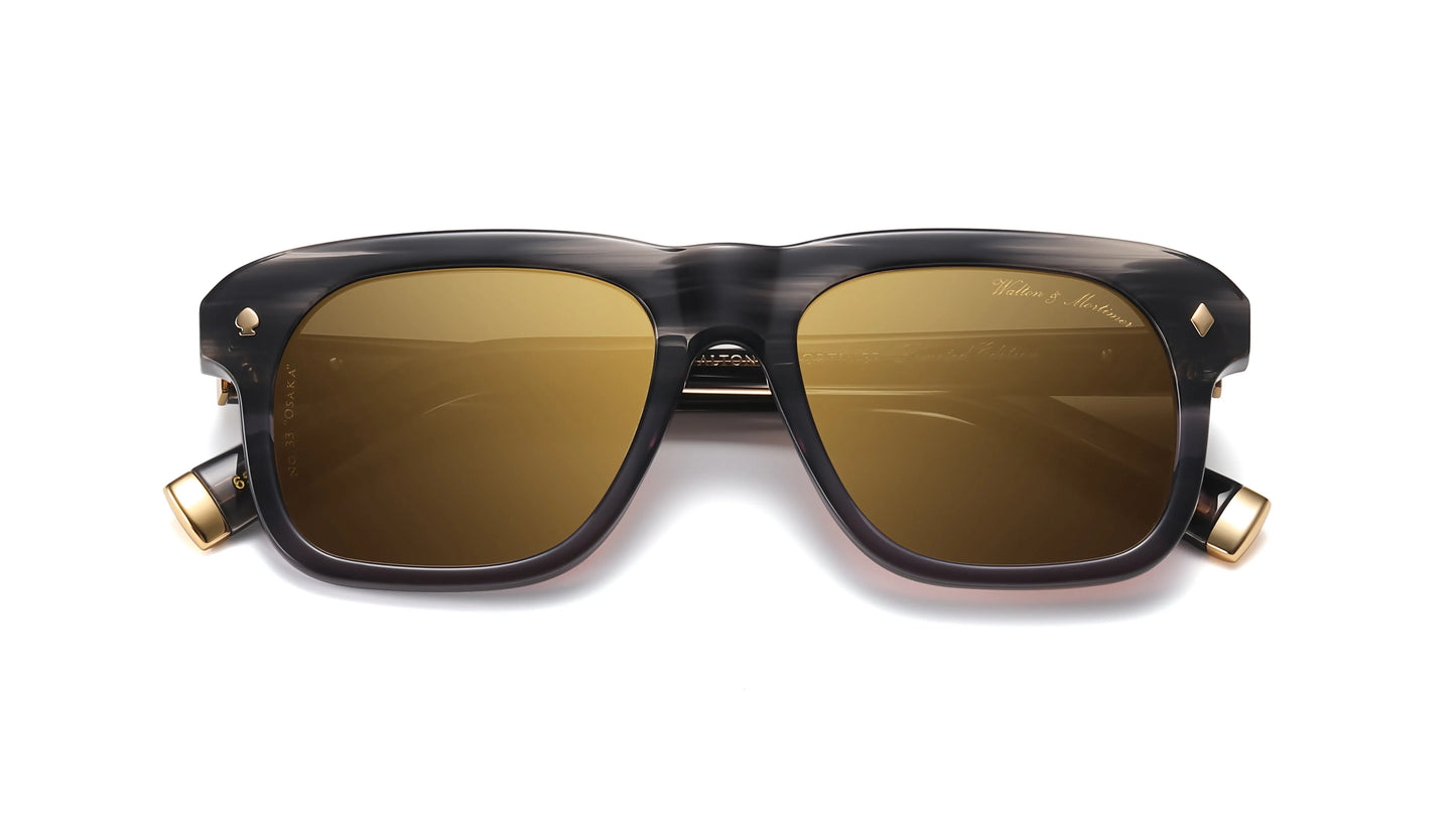 WALTON & MORTIMER® NR. 33 "Osaka" BLUE/ GREY MARBLE EDIȚIE LIMITATĂ DE OCHELARI DE SOARELĂ ediție limitată
