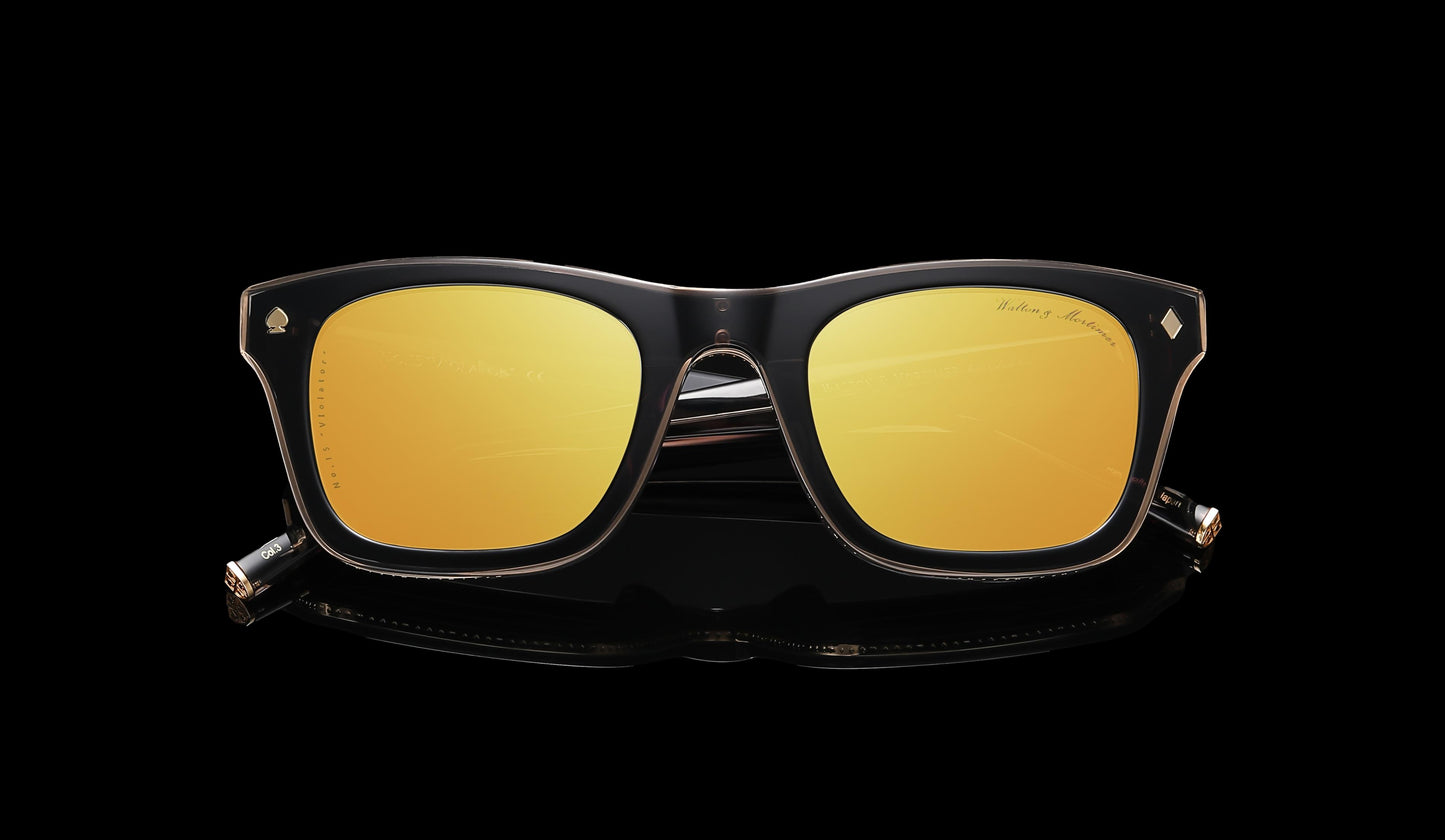 WALTON & MORTIMER® NO. 15: "VIOLATOR" SMOKEY BLACK LIMITED EDITION SUNGLASSES