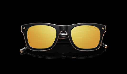 WALTON & MORTIMER® NO. 15: "VIOLATOR" RAUCHSCHWARZE SONNENBRILLE IN LIMITIERTER AUFLAGE