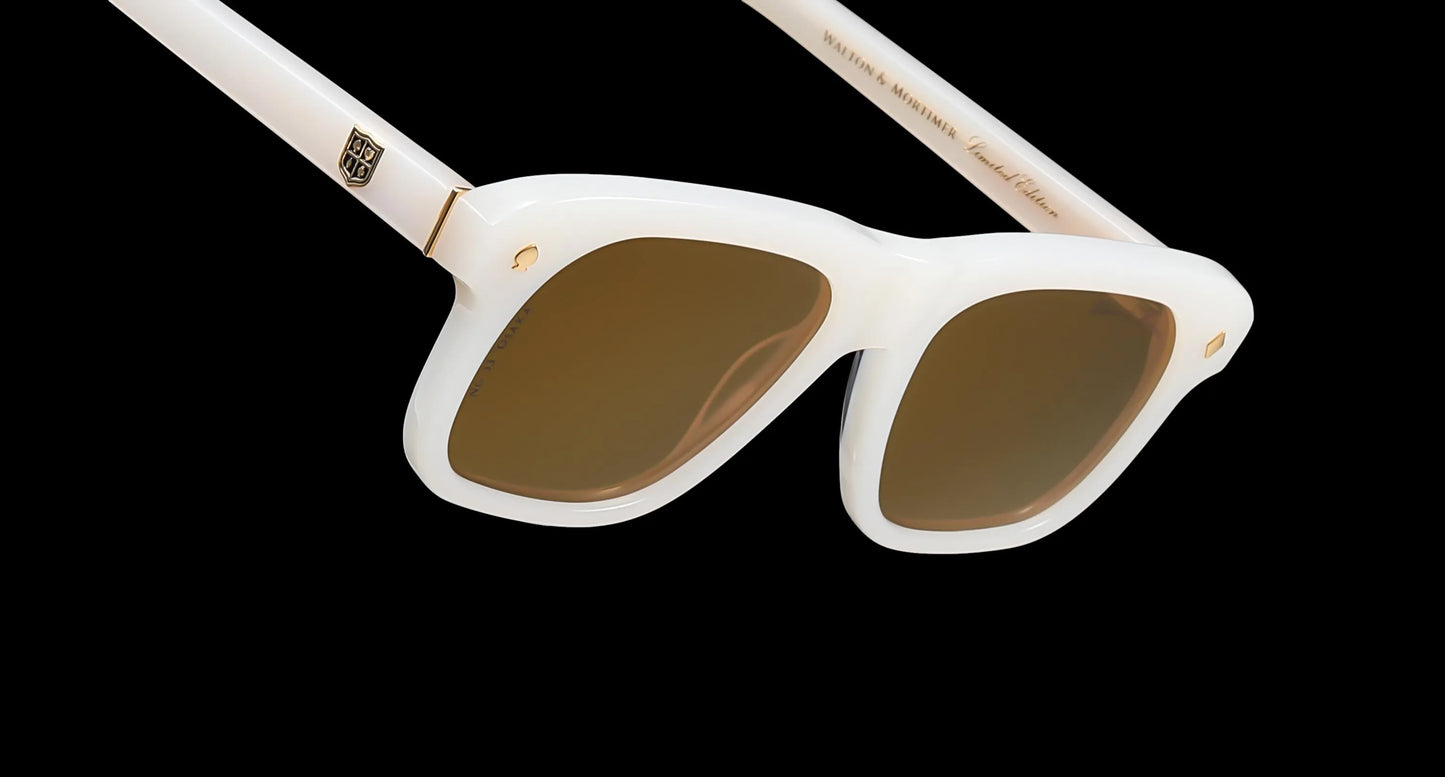 WALTON & MORTIMER® NO. 33 “Osaka”  MARBLE WHITE LIMITED EDITION SUNGLASSES