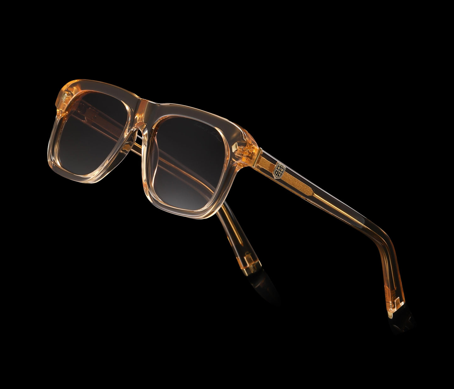 WALTON & MORTIMER® NR. 33 "Osaka" CHAMPAGNE GOLD EDIȚIE LIMITATĂ DE OCHELARI DE SOARĂ "Osaka" CHAMPAGNE GOLD