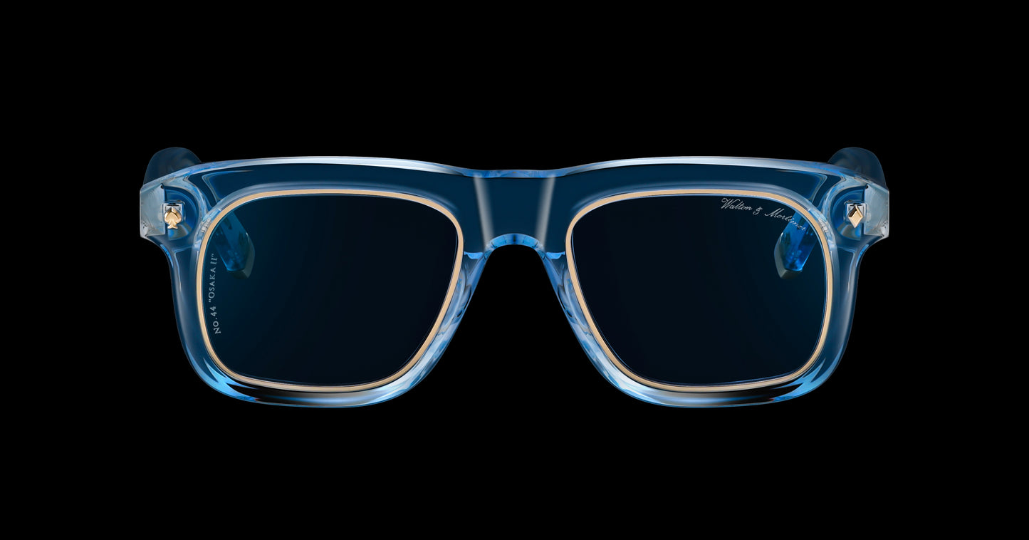 No.44 "Osaka II" Limited Edition Sunglasses - Côte d'Azur Blue Color