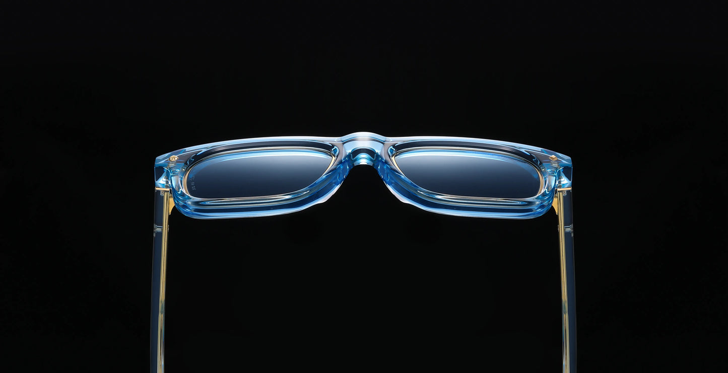 No.44 "Osaka II" Limited Edition Sunglasses - Côte d'Azur Blue Color