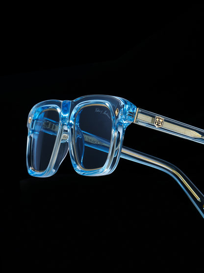 No.44 "Osaka II" Limited Edition Sunglasses - Côte d'Azur Blue Color