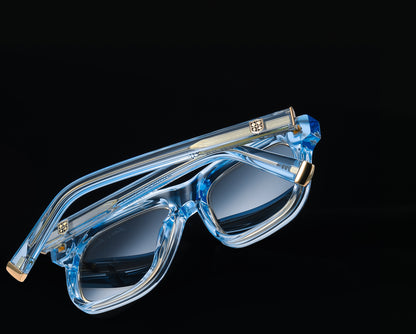 No.44 "Osaka II" Limited Edition Sunglasses - Côte d'Azur Blue Color