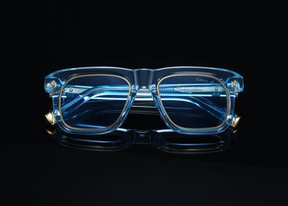 No.44 "Osaka II" Limited Edition Sunglasses - Côte d'Azur Blue Color