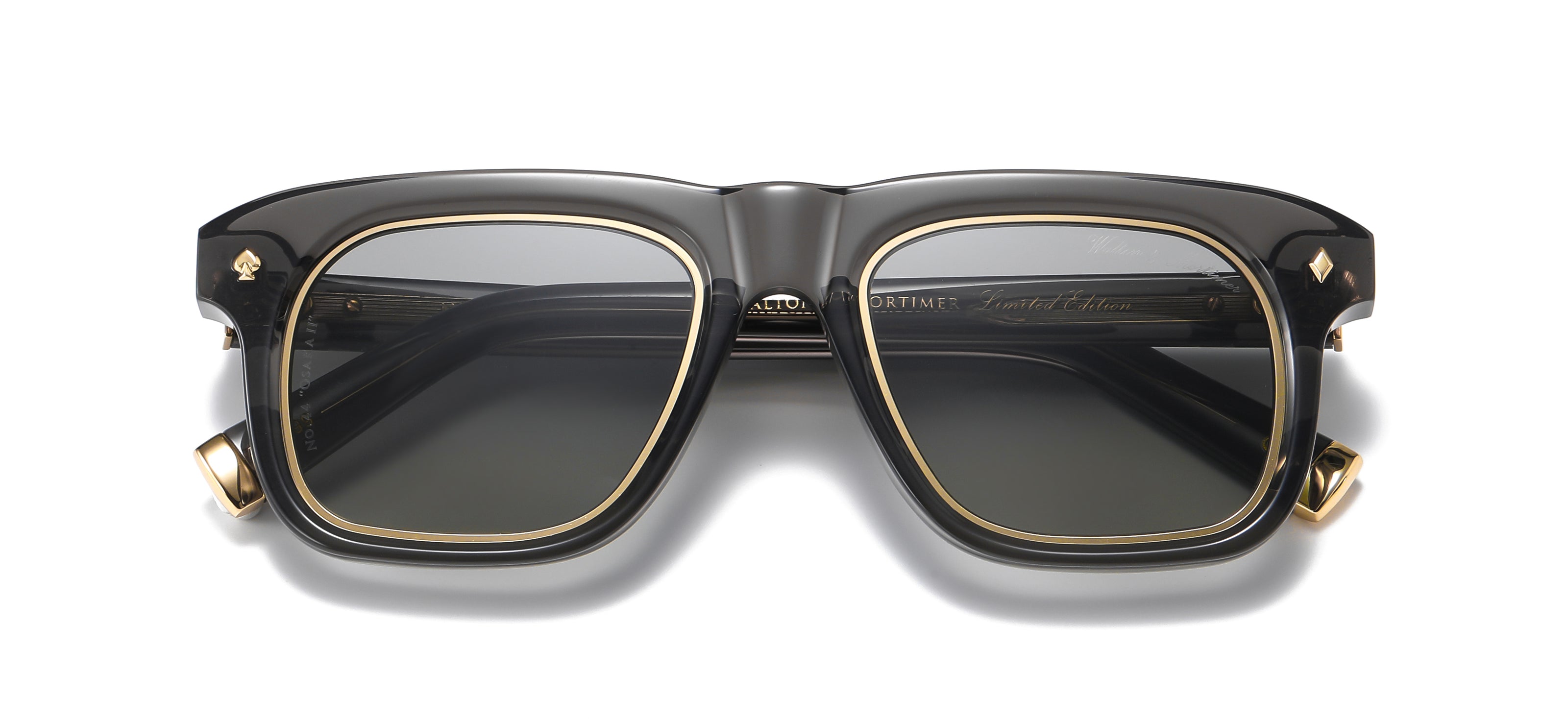 branded transparent sunglasses